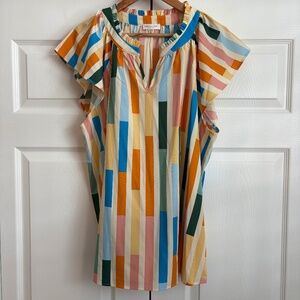 CHICSOUL Having Spring Fever Top, Orange 3X